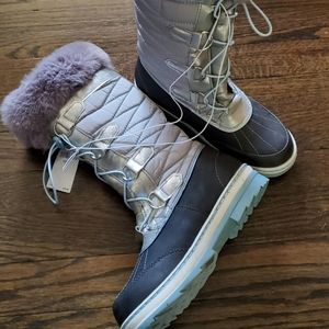 JUSTICE Faux Fur High Snow Boots